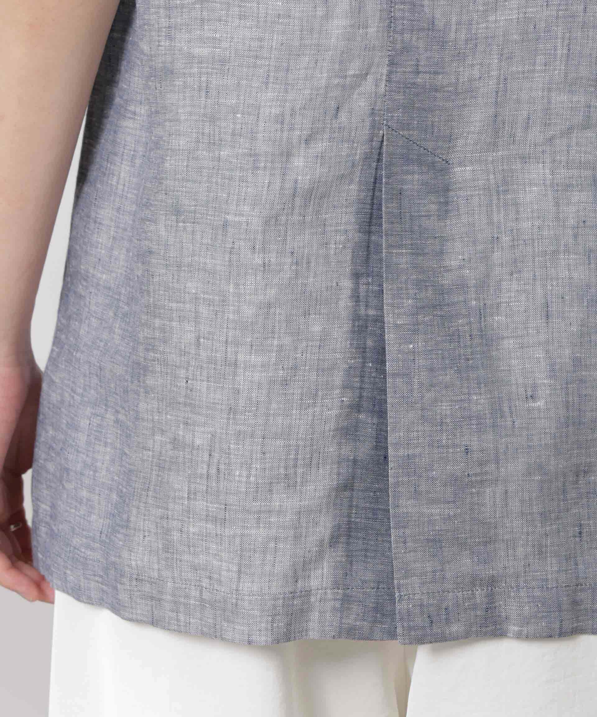 nano･universe「ヨーロピアンフラックス スリットポケットジレ（セットアップ可）」|テーラードジャケット|