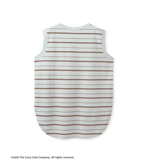 SALON adam et rope'「Coca-Cola マルチボーダーノースリーブTシャツ」|Tシャツ・カットソー|