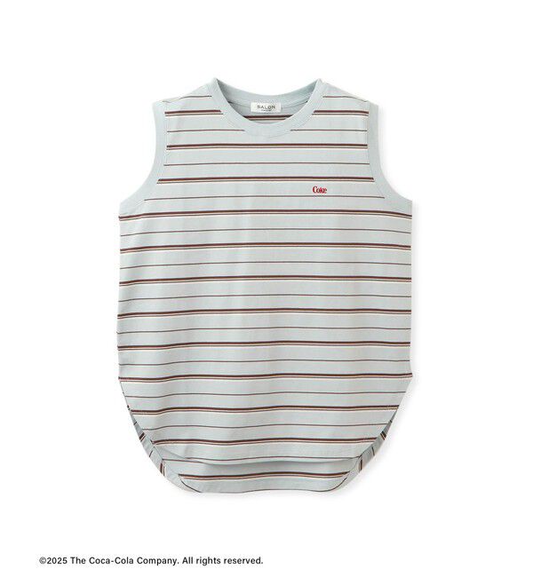 SALON adam et rope'「Coca-Cola マルチボーダーノースリーブTシャツ」|Tシャツ・カットソー|