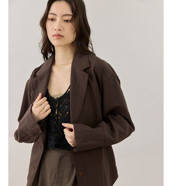 ADAM ET ROPE'「【一部WEB限定カラー】シャツジャケット」|テーラードジャケット|