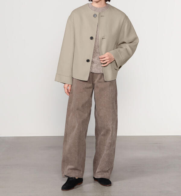 ORCIVAL「ORCIVAL | リバーウール ノーカラーブルゾン WOMEN」|テーラードジャケット|