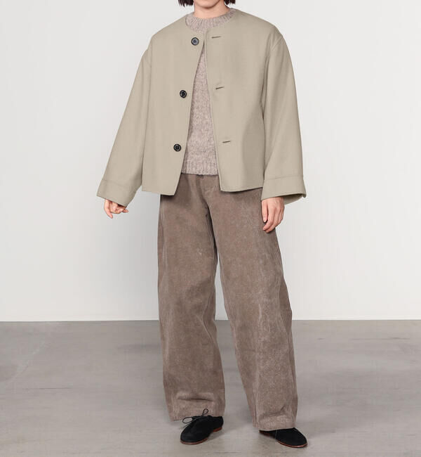 ORCIVAL「ORCIVAL | リバーウール ノーカラーブルゾン WOMEN」|テーラードジャケット|