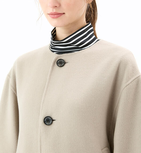 ORCIVAL「ORCIVAL | リバーウール ノーカラーブルゾン WOMEN」|テーラードジャケット|