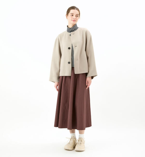 ORCIVAL「ORCIVAL | リバーウール ノーカラーブルゾン WOMEN」|テーラードジャケット|