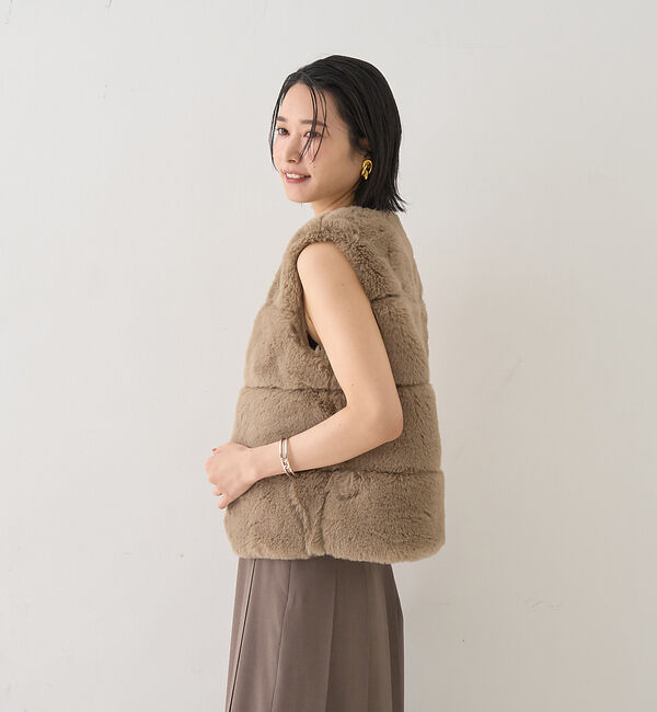 Rouge vif「エコファージレ」|ダウンベスト・ベスト|