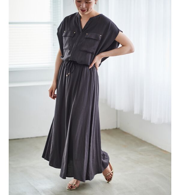 le.coeur blanc「《手洗い可能》リネンライクマーメイドスカート」|スカート|