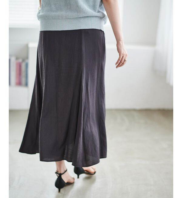 le.coeur blanc「《手洗い可能》リネンライクマーメイドスカート」|スカート|