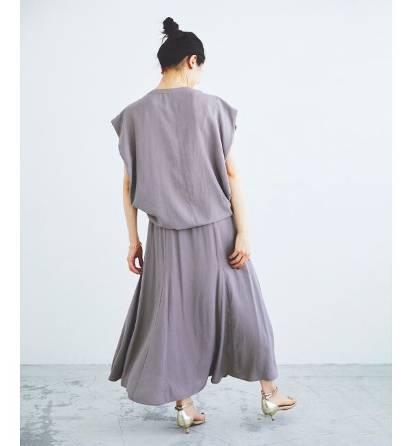 le.coeur blanc「《手洗い可能》リネンライクマーメイドスカート」|スカート|