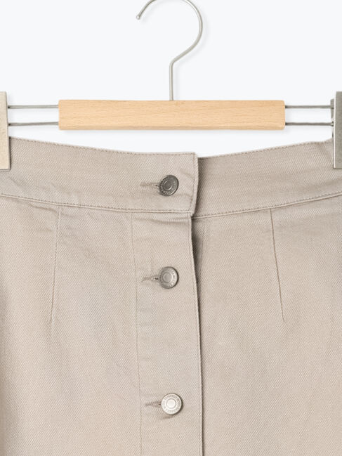 Samansa Mos2「【Sサイズ WEB限定】フロント釦フレアデニムスカート」|スカート|