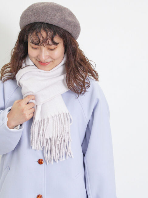 Samansa Mos2「ウーリーライクミドル丈クルーネックコート」|その他|