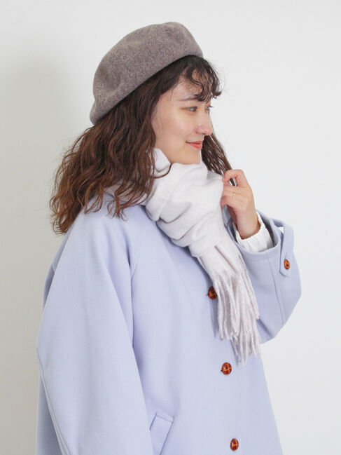 Samansa Mos2「ウーリーライクミドル丈クルーネックコート」|その他|