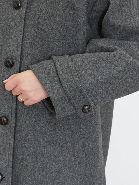 Samansa Mos2「ウーリーライクミドル丈クルーネックコート」|その他|