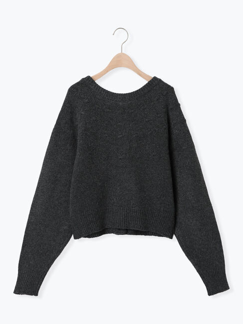 Samansa Mos2「◎求心風ぽこぽこ2WAYニット」|カーディガン|