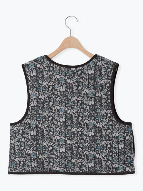 Samansa Mos2「中綿キルトチャイナボタンベスト」|ダウンベスト・ベスト|