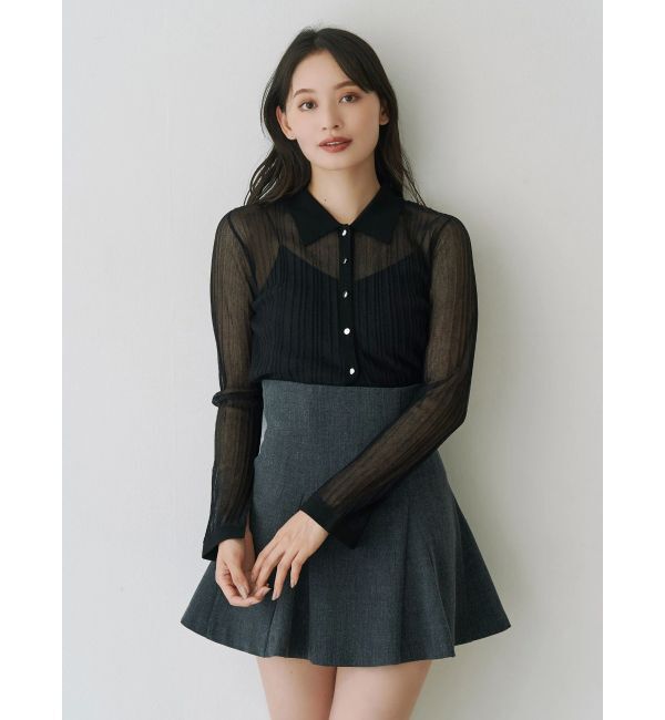 MERCURYDUO「バックZIPミニマーメイドミニスカパン」|スカート|