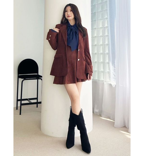 MERCURYDUO「バックZIPミニマーメイドミニスカパン」|スカート|