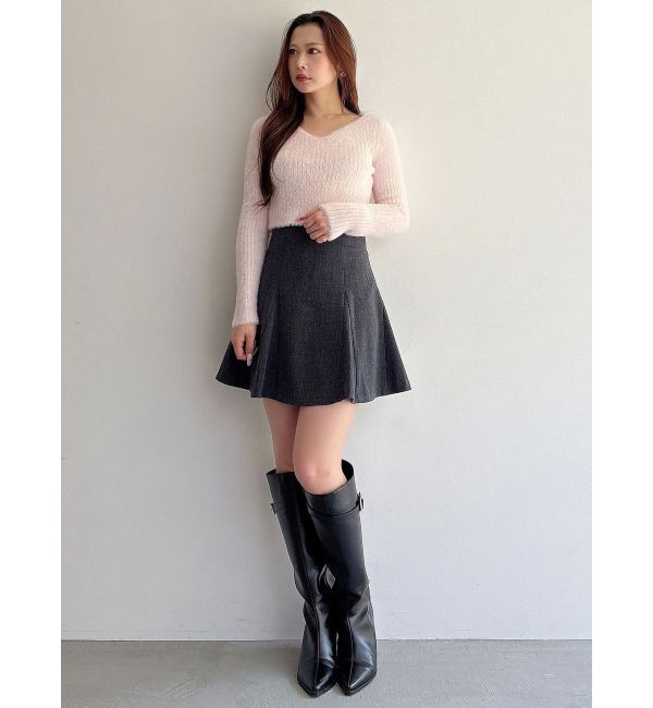 MERCURYDUO「バックZIPミニマーメイドミニスカパン」|スカート|