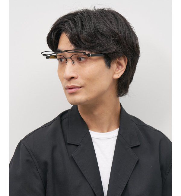  「ウェリントン型 跳ね上げ式メガネ フリップアップ FLIPUP おしゃれ 読書  レンズ交換券付」|メガネ|