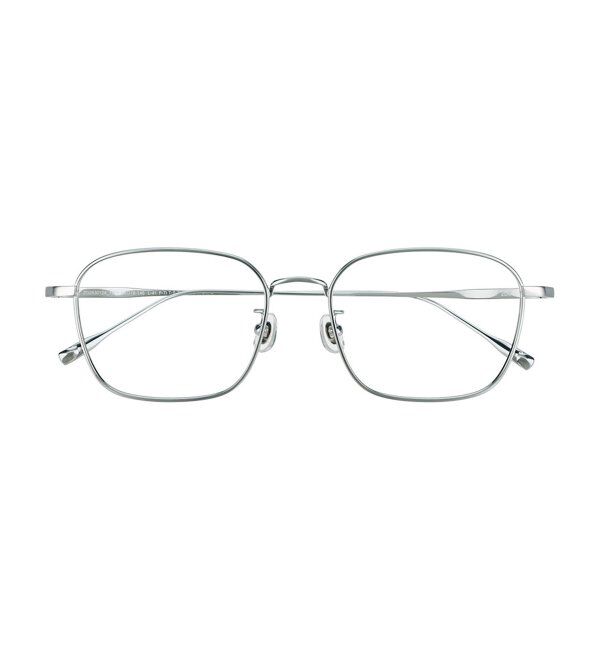  「ウェリントン型 メガネ | メタル 軽量 鼻パッド 眼鏡 伊達めがね 度付き Zoff｜CLASSIC レンズ交換券付」|メガネ|シルバー