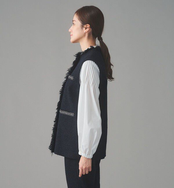 UNITED ARROWS「2トーン ツイードライク ベスト」|ベスト・ジレ|