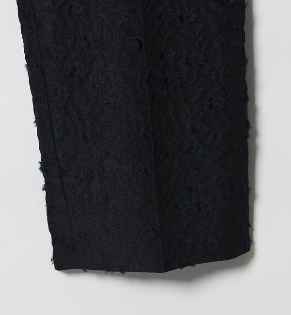 UNITED ARROWS「フラワー カットジャガード テーパードパンツ」|スラックス|