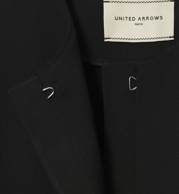 UNITED ARROWS「SPONGY Aライン ミドルコート」|ノーカラーコート|