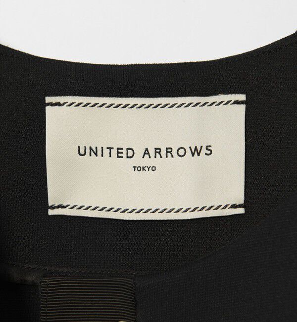 UNITED ARROWS「SPONGY Aライン ミドルコート」|ノーカラーコート|