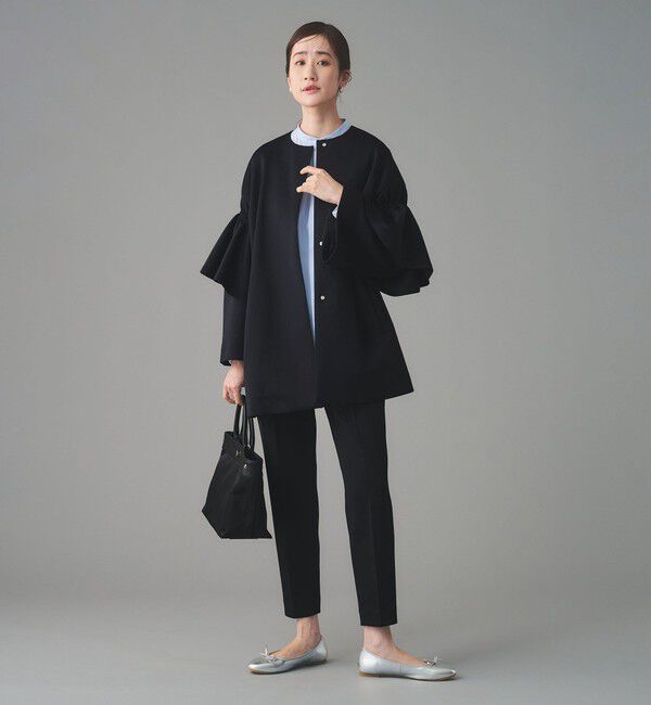 UNITED ARROWS「SPONGY タック テーパードパンツ」|スラックス|