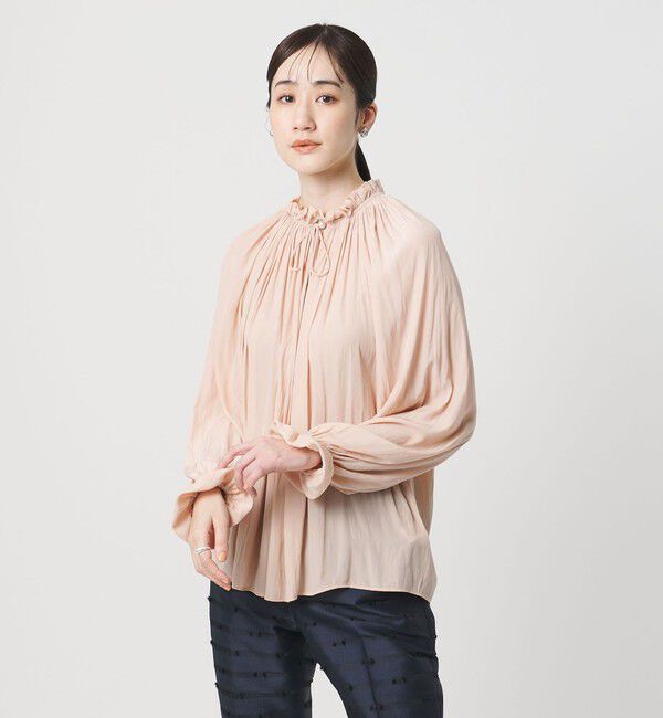 UNITED ARROWS「ボリュームギャザー ブラウス ‐ウォッシャブル‐」|シャツ・ブラウス|