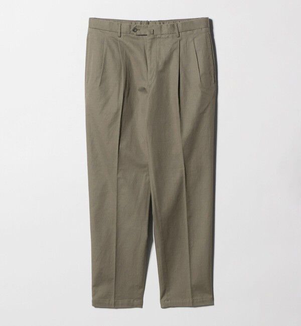 UNITED ARROWS「ツイル カルゼ ２プリーツ キャロット パンツ」|チノ|