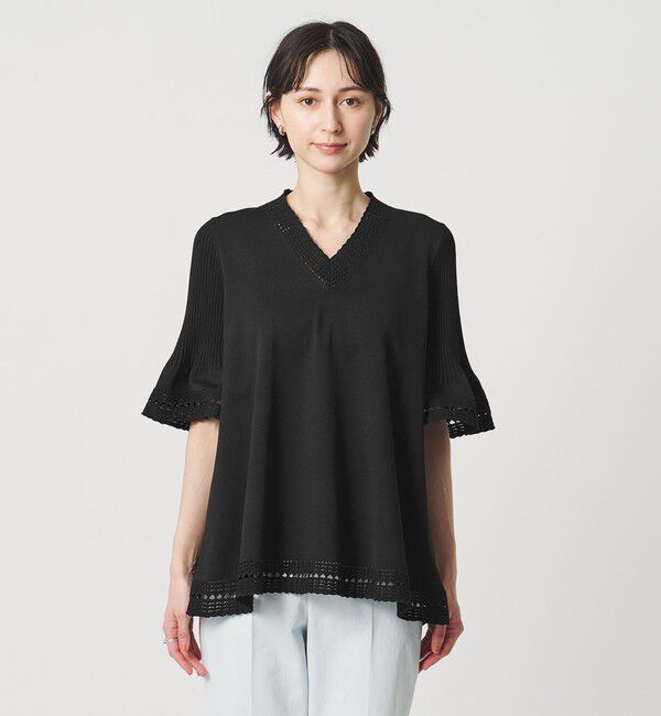 UNITED ARROWS「Vネック ニットチュニック 」|ニット・セーター|