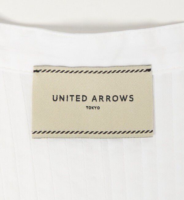 UNITED ARROWS「ピンタック バンドカラー ブラウス」|シャツ・ブラウス|