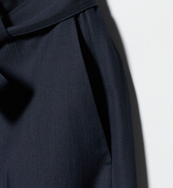 UNITED ARROWS「スラブ リボン テーパードパンツ」|スラックス|