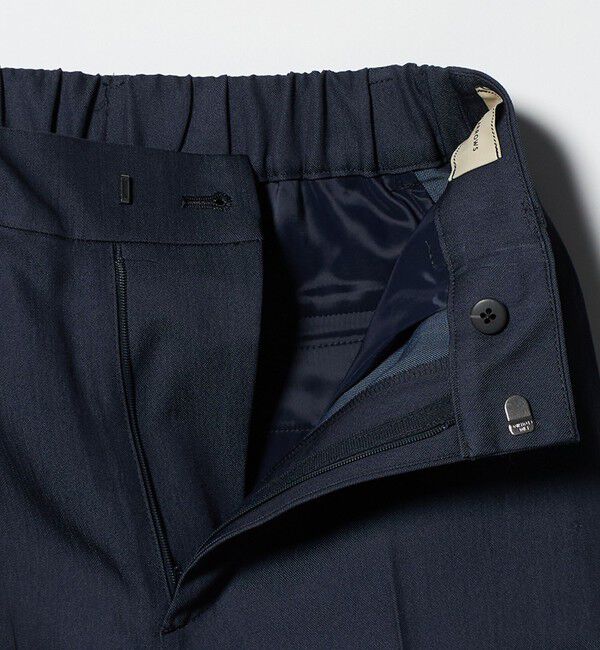 UNITED ARROWS「スラブ リボン テーパードパンツ」|スラックス|