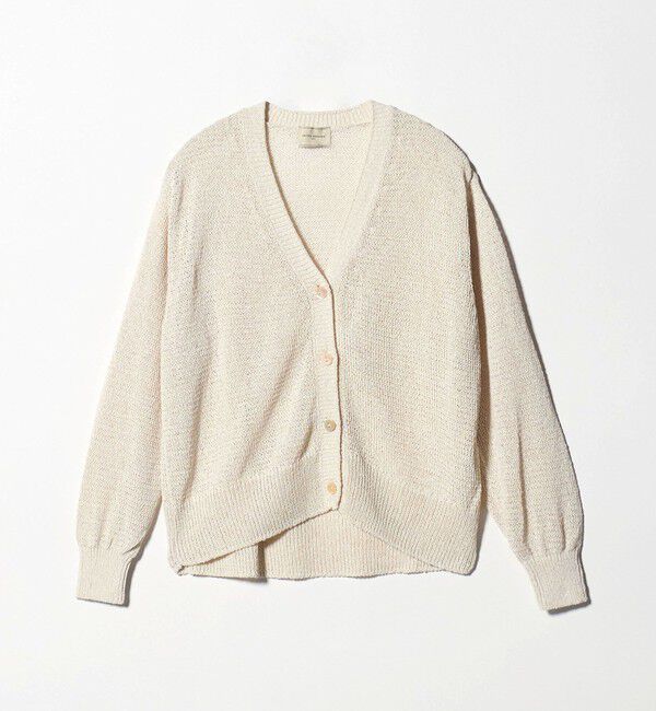 UNITED ARROWS「ペーパー Vネック カーディガン」|カーディガン|NATURAL