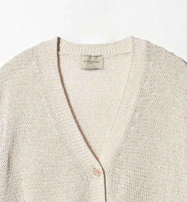 UNITED ARROWS「ペーパー Vネック カーディガン」|カーディガン|