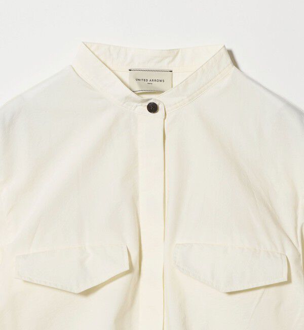 UNITED ARROWS「NALYA バンドカラー シャツ」|シャツ・ブラウス|