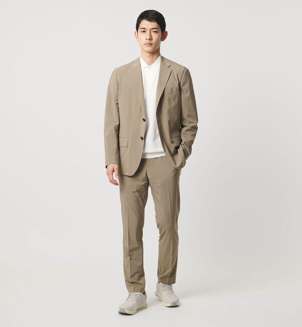 UNITED ARROWS「ライトパーテックス ノープリーツ パンツ UA COZY ウォッシャブル 2WAYストレッチ」|スラックス|