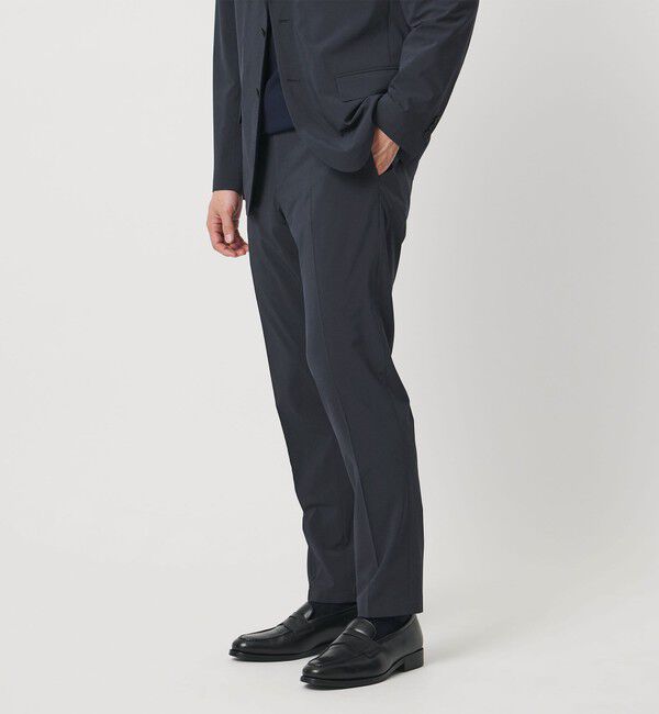 UNITED ARROWS「ライトパーテックス ノープリーツ パンツ UA COZY ウォッシャブル 2WAYストレッチ」|スラックス|