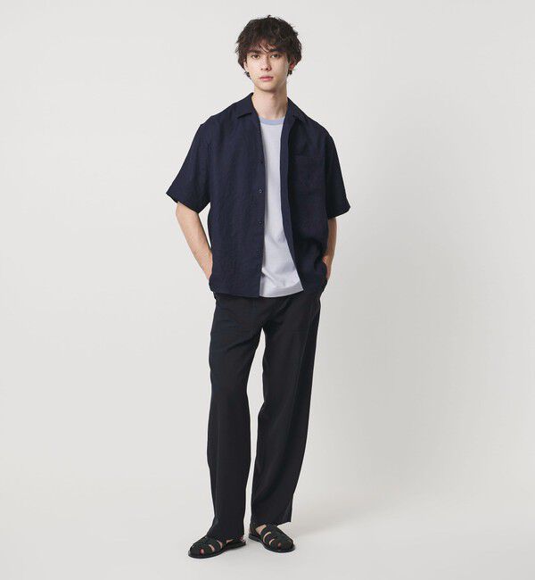 UNITED ARROWS「ポンチボーダー Tシャツ デオドラント 抗菌防臭 接触冷感」|Tシャツ・カットソー|