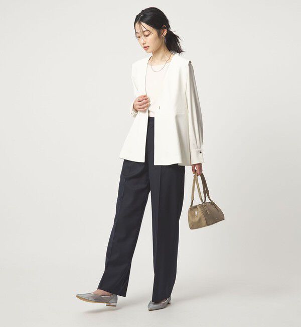 UNITED ARROWS green label relaxing「クルーネック ブラウス 2 マシンウォッシャブル UVカット」|シャツ・ブラウス|