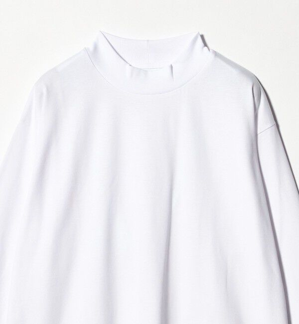 UNITED ARROWS green label relaxing「LONG FIBER COTTON クリア モックネック 長袖 Tシャツ」|Tシャツ・カットソー|