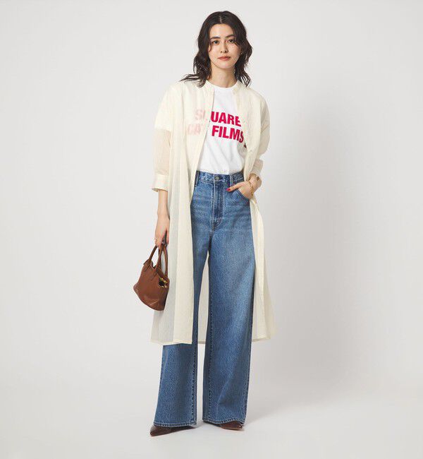 UNITED ARROWS green label relaxing「シアー ストライプ シャツワンピース」|ワンピース|