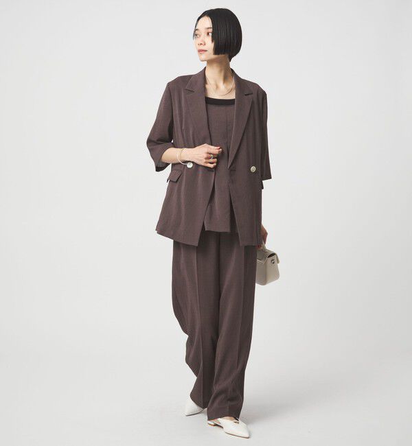 UNITED ARROWS green label relaxing「［size SHORT/TALLあり］シアーエア ワイド パンツ マシンウォッシャブル」|その他|