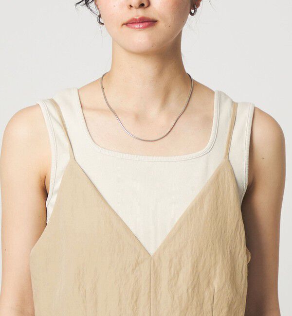 UNITED ARROWS green label relaxing「［size SHORT/TALLあり］フィブリル Vネック オールインワン」|オールインワン|