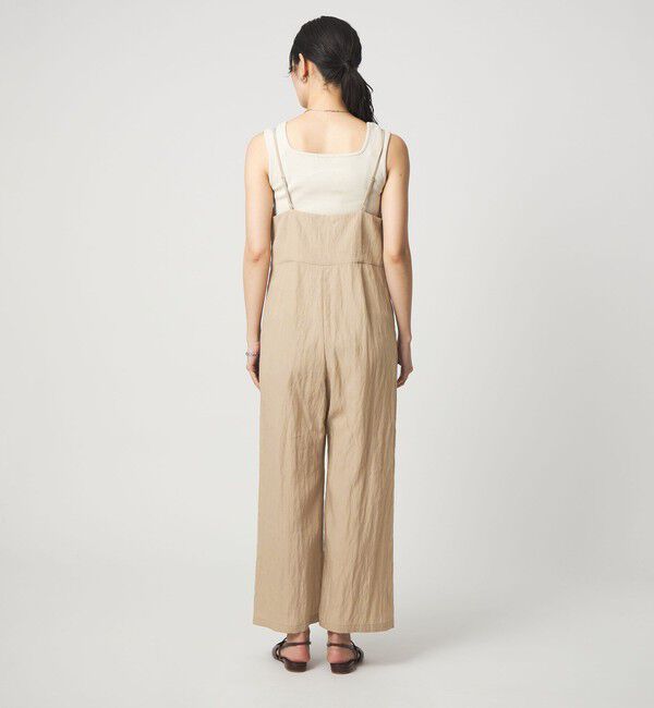 UNITED ARROWS green label relaxing「［size SHORT/TALLあり］フィブリル Vネック オールインワン」|オールインワン|