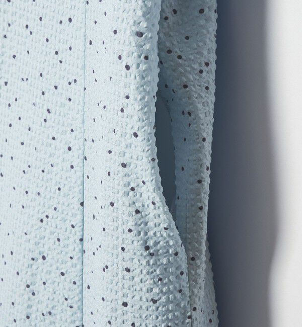 EMMEL REFINES「＜EMMEL REFINES＞EM ドットプリント タックギャザースリーブ ワンピース」|ワンピース|