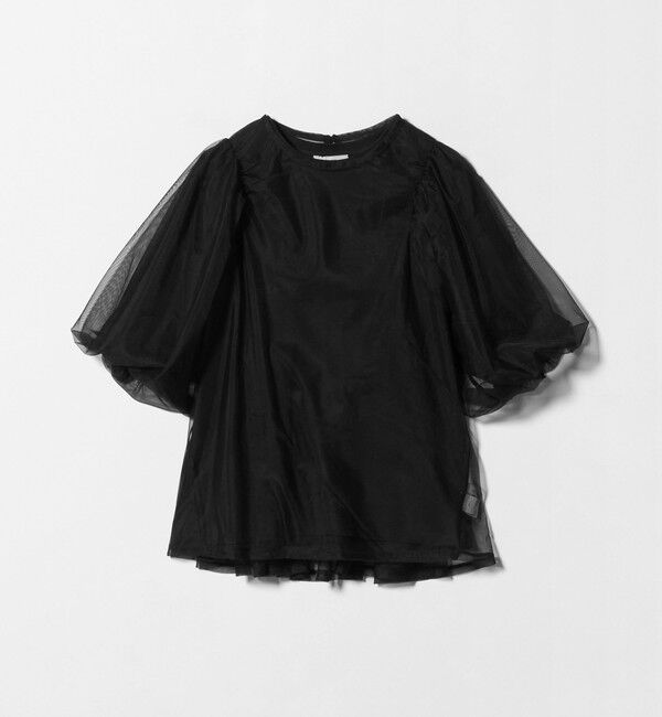 UNITED ARROWS green label relaxing「チュール 2WAY プルオーバー」|Tシャツ・カットソー|BLACK