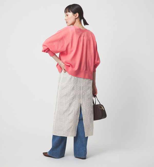 UNITED ARROWS green label relaxing「シアー クロス ステッチ ワンピース」|ワンピース|