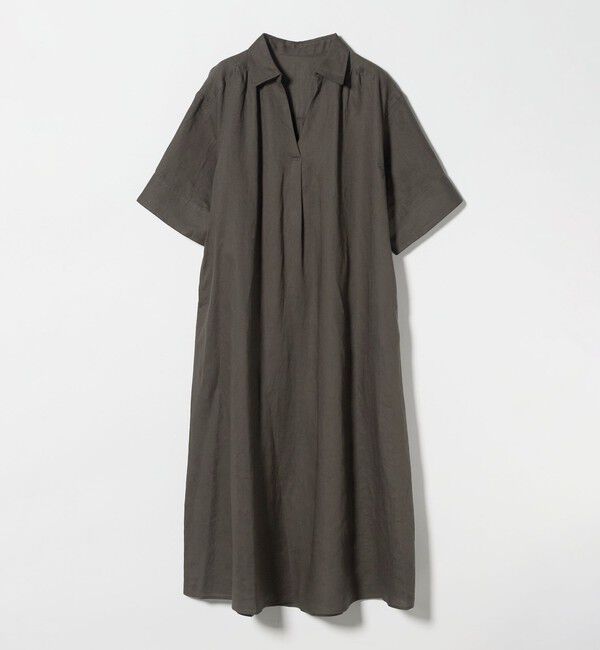 UNITED ARROWS green label relaxing「［size SHORTあり］リネン シャツ ワンピース」|ワンピース|